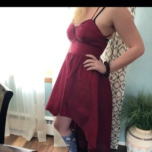 Red short to long dress size 4